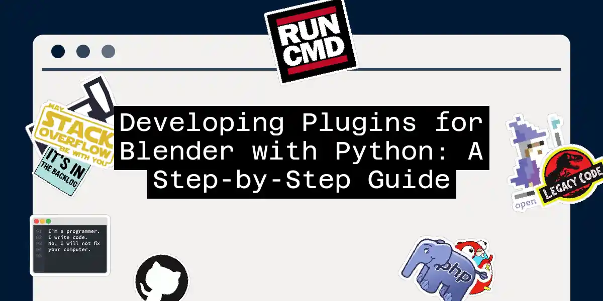 Developing Plugins for Blender with Python: A Step-by-Step Guide