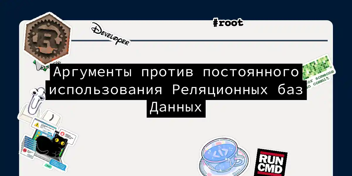 Аргументы против постоянного использования Реляционных баз Данных