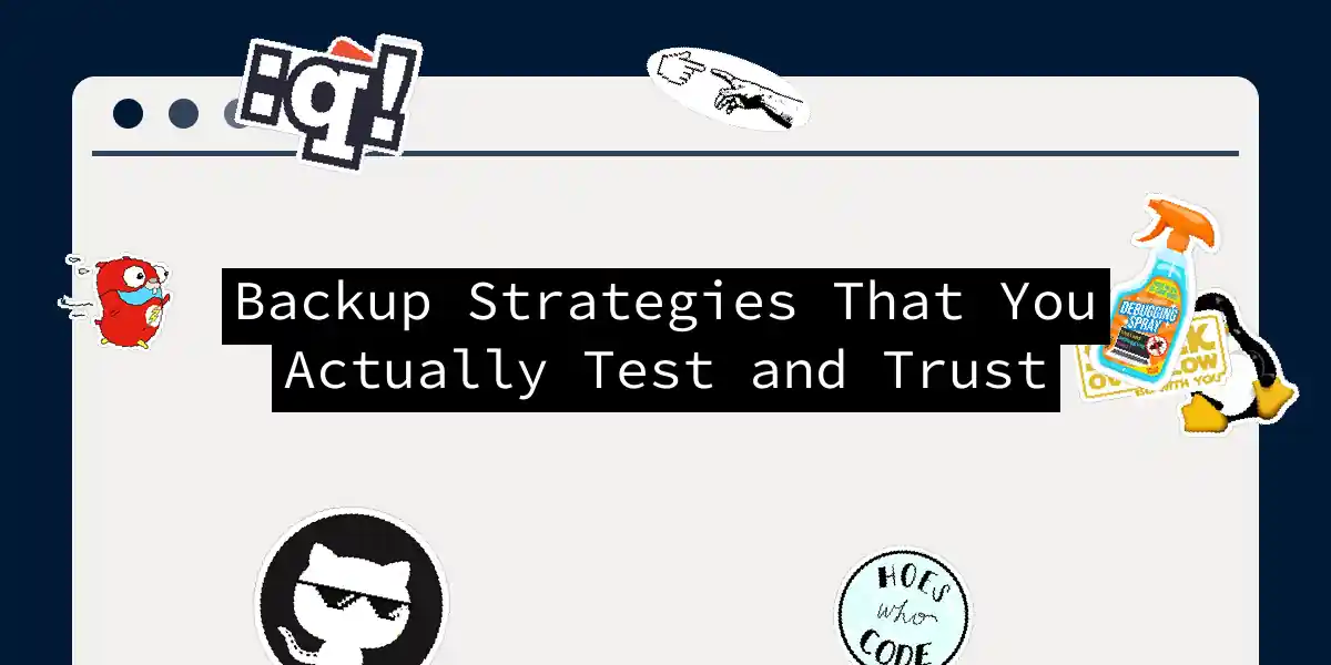 Backup Strategies That You Actually Test and Trust