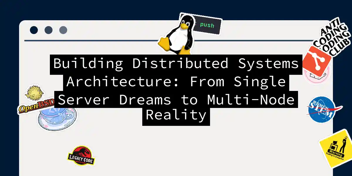 Building Distributed Systems Architecture: From Single Server Dreams to Multi-Node Reality