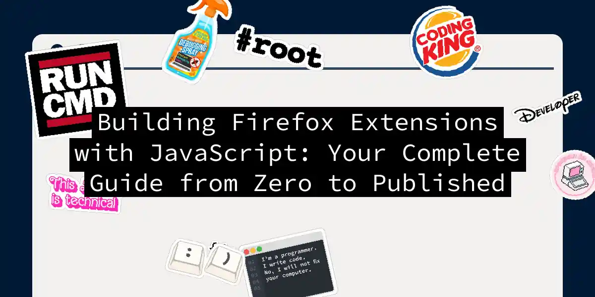 Building Firefox Extensions with JavaScript: Your Complete Guide from Zero to Published