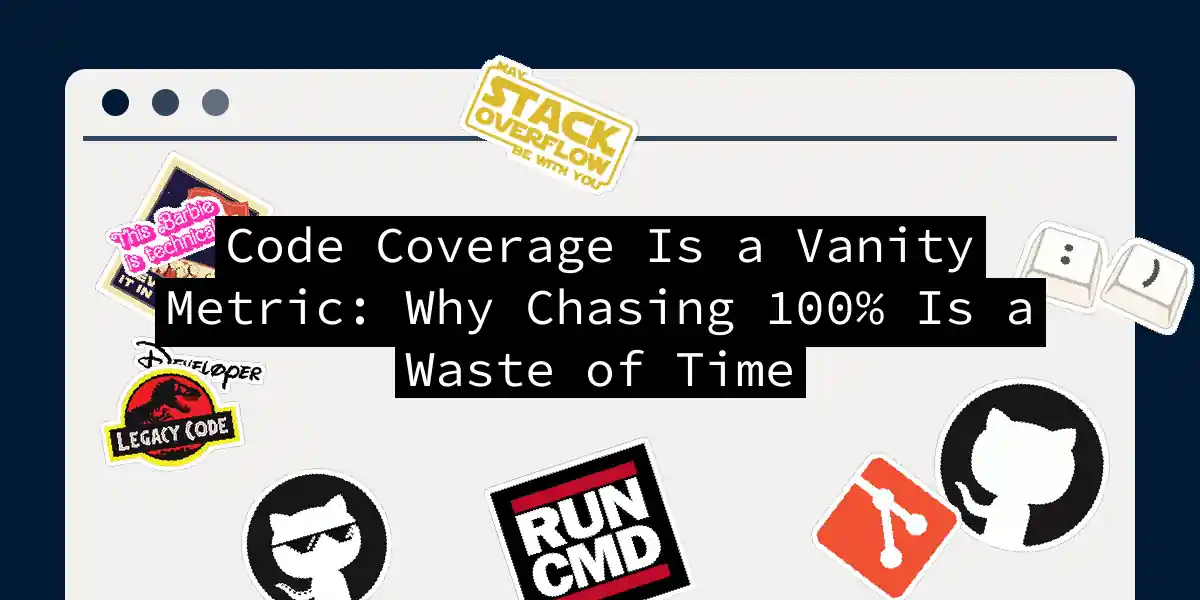 Code Coverage Is a Vanity Metric: Why Chasing 100% Is a Waste of Time