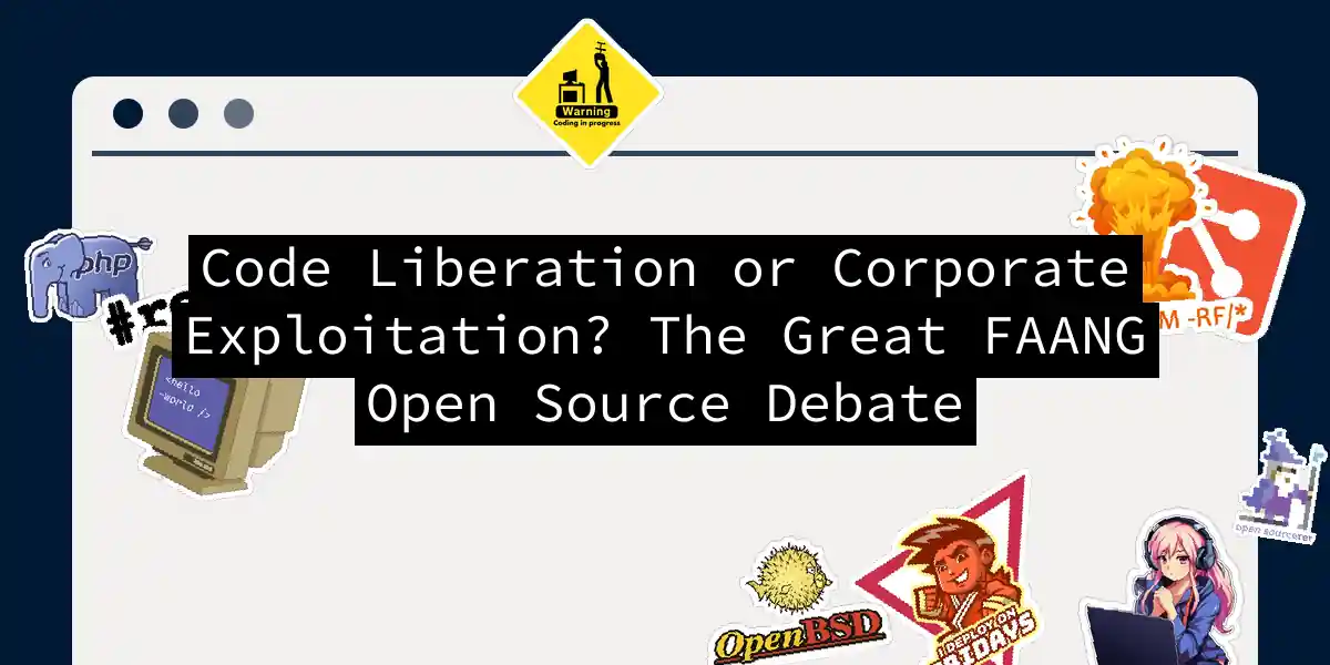 Code Liberation or Corporate Exploitation? The Great FAANG Open Source Debate