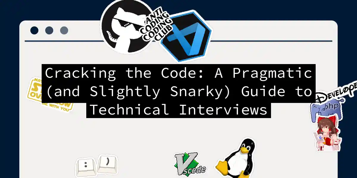 Cracking the Code: A Pragmatic (and Slightly Snarky) Guide to Technical Interviews