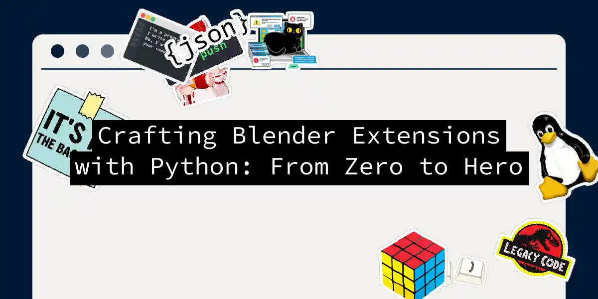 Crafting Blender Extensions with Python: From Zero to Hero