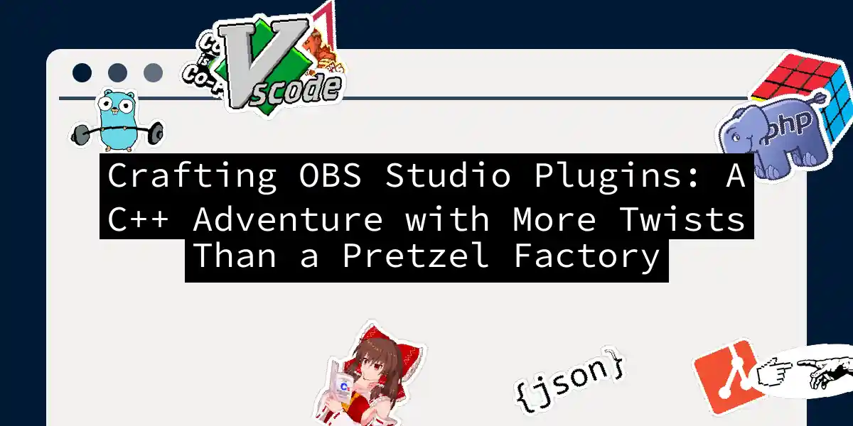 Crafting OBS Studio Plugins: A C++ Adventure with More Twists Than a Pretzel Factory