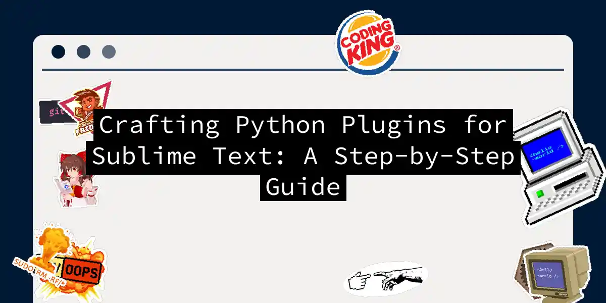 Crafting Python Plugins for Sublime Text: A Step-by-Step Guide