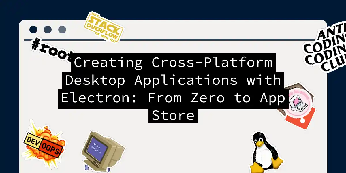 Creating Cross-Platform Desktop Applications with Electron: From Zero to App Store
