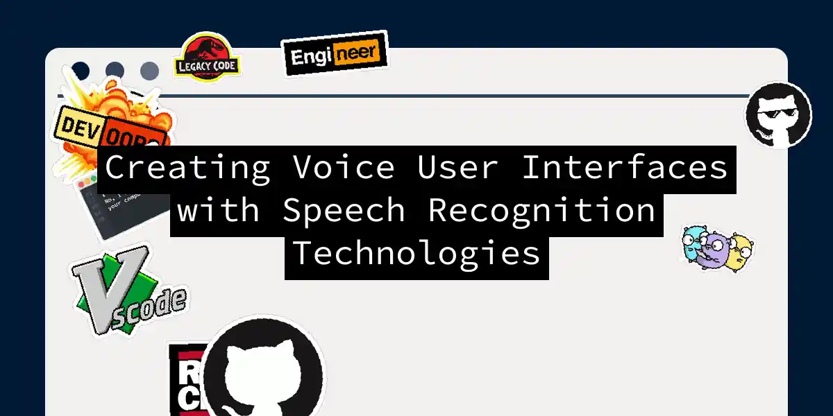 Creating Voice User Interfaces with Speech Recognition Technologies