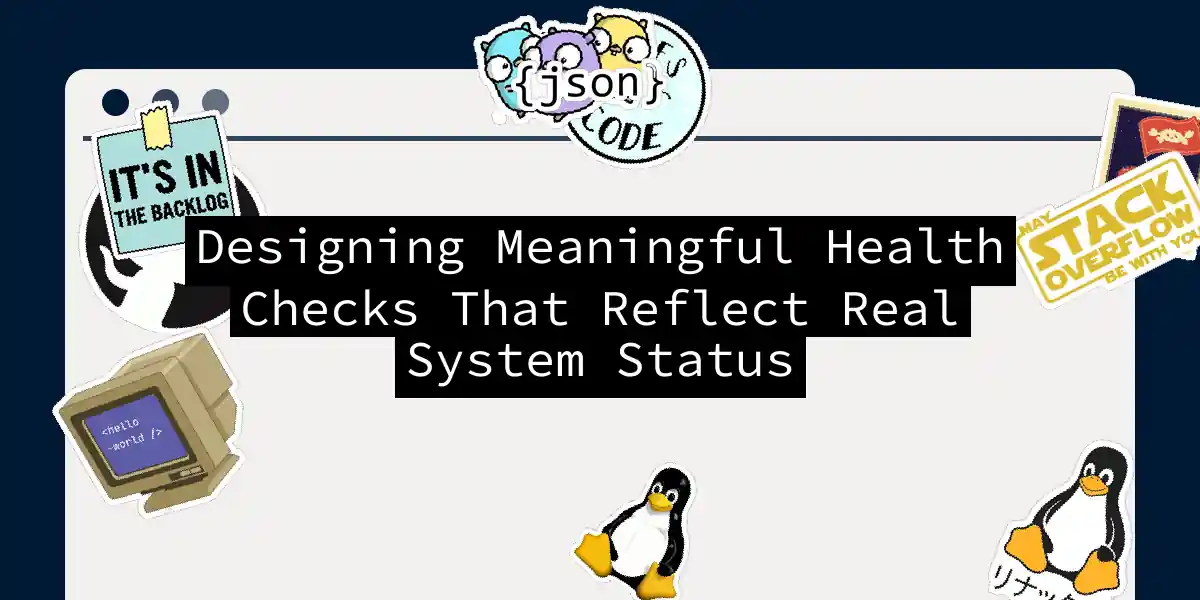Designing Meaningful Health Checks That Reflect Real System Status