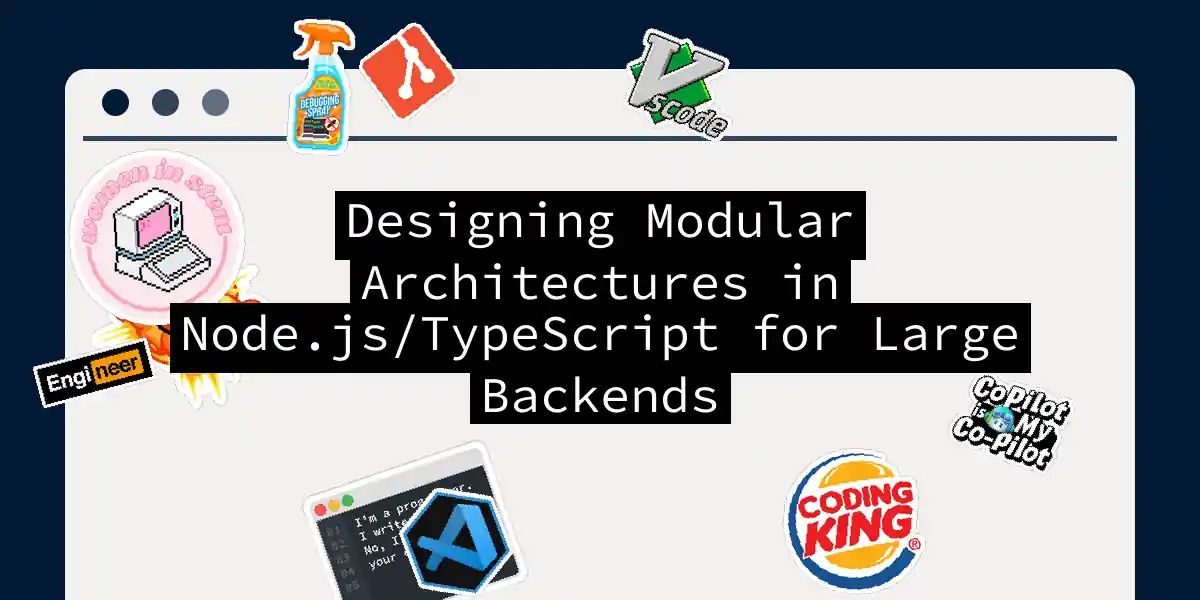 Designing Modular Architectures in Node.js/TypeScript for Large Backends