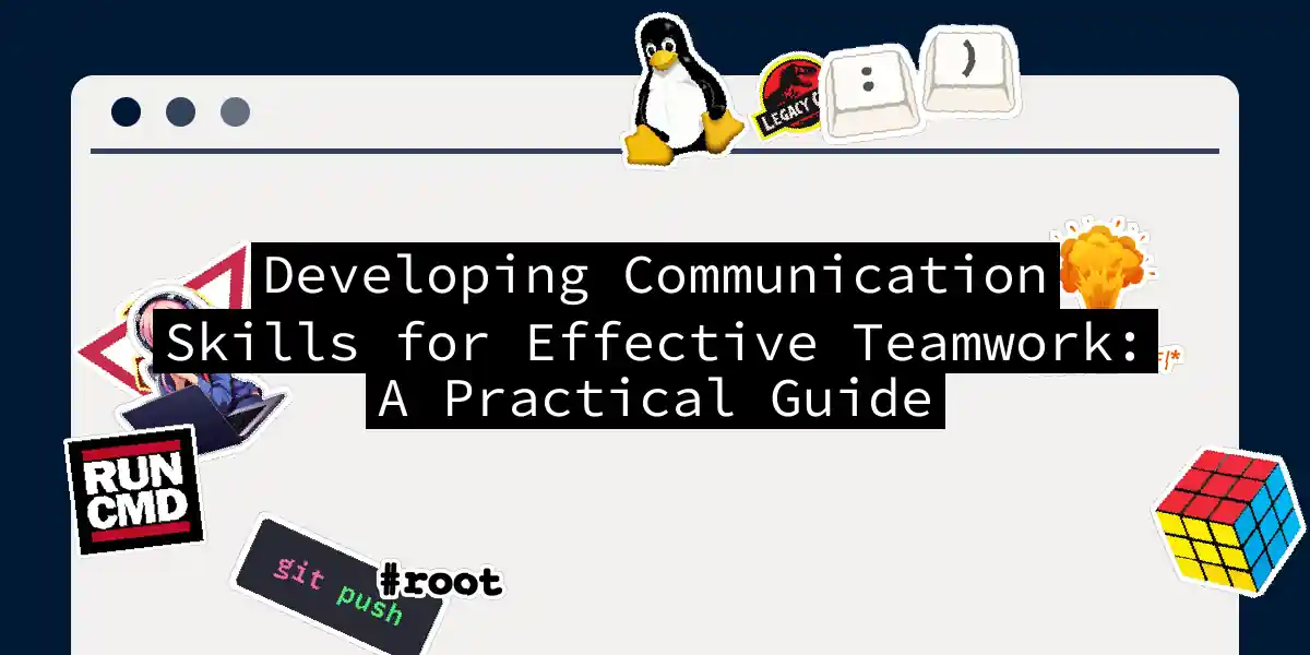 Developing Communication Skills for Effective Teamwork: A Practical Guide