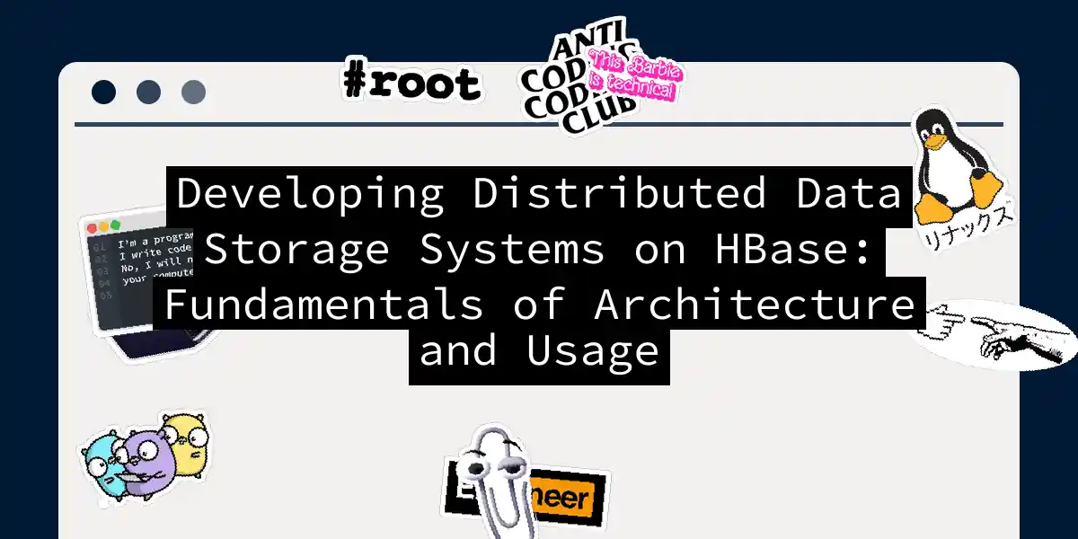 Developing Distributed Data Storage Systems on HBase: Fundamentals of Architecture and Usage