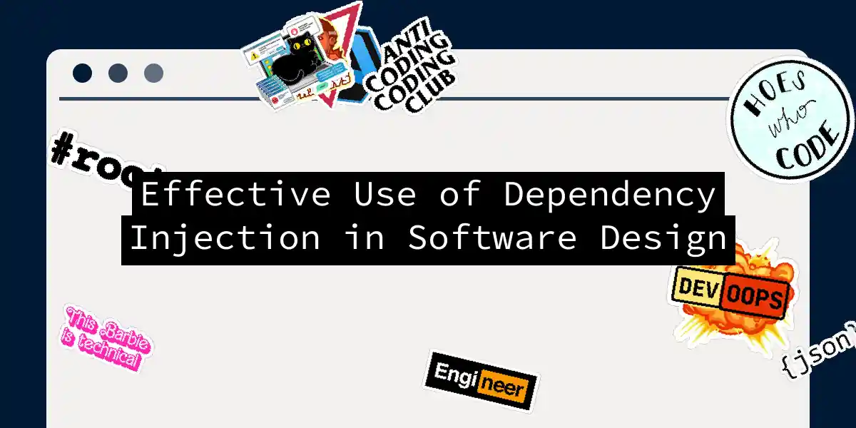 Effective Use of Dependency Injection in Software Design