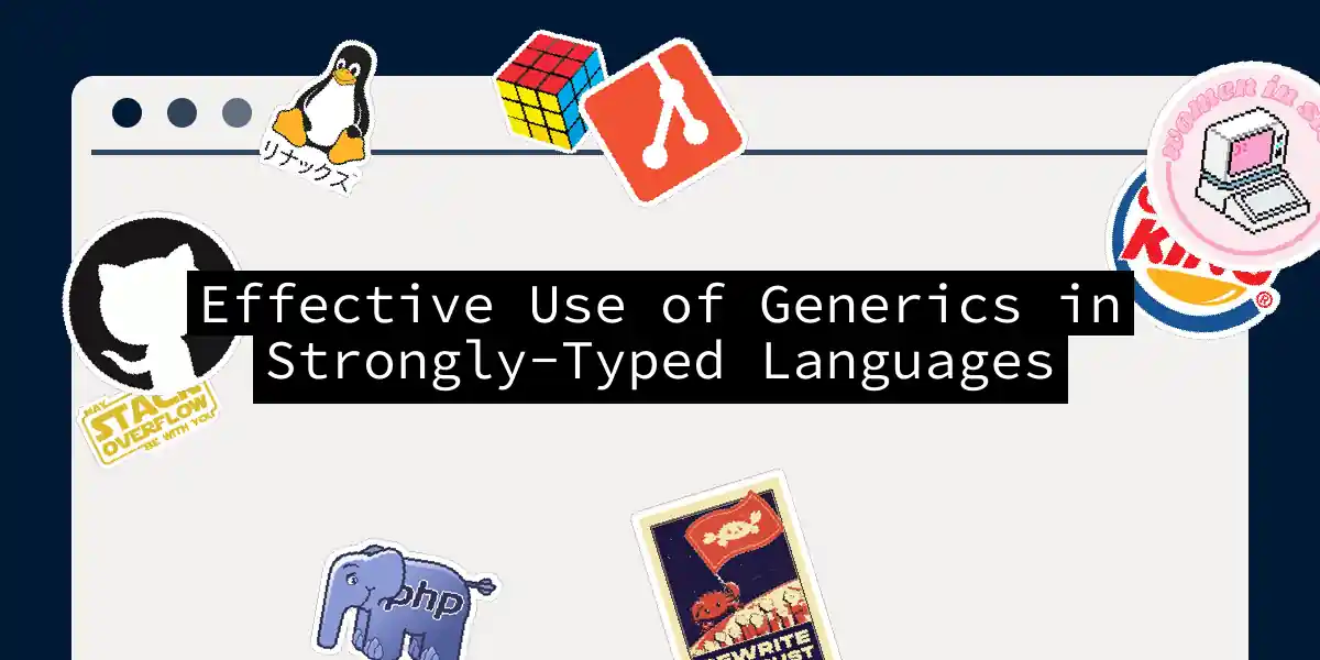 Effective Use of Generics in Strongly-Typed Languages