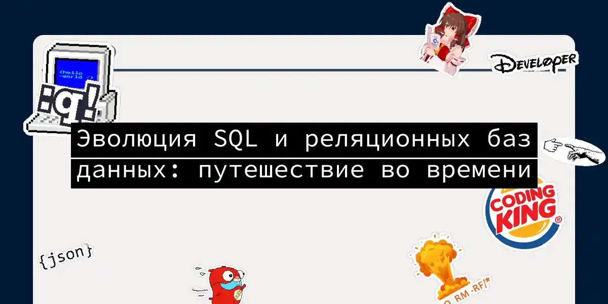 Эволюция SQL и реляционных баз данных: путешествие во времени