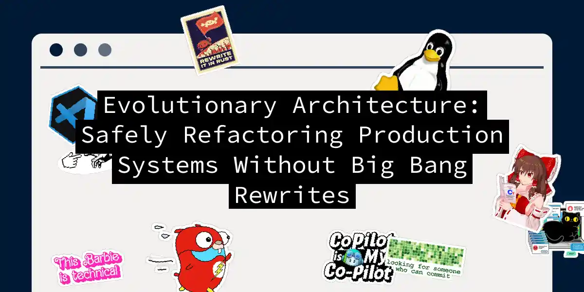 Evolutionary Architecture: Safely Refactoring Production Systems Without Big Bang Rewrites