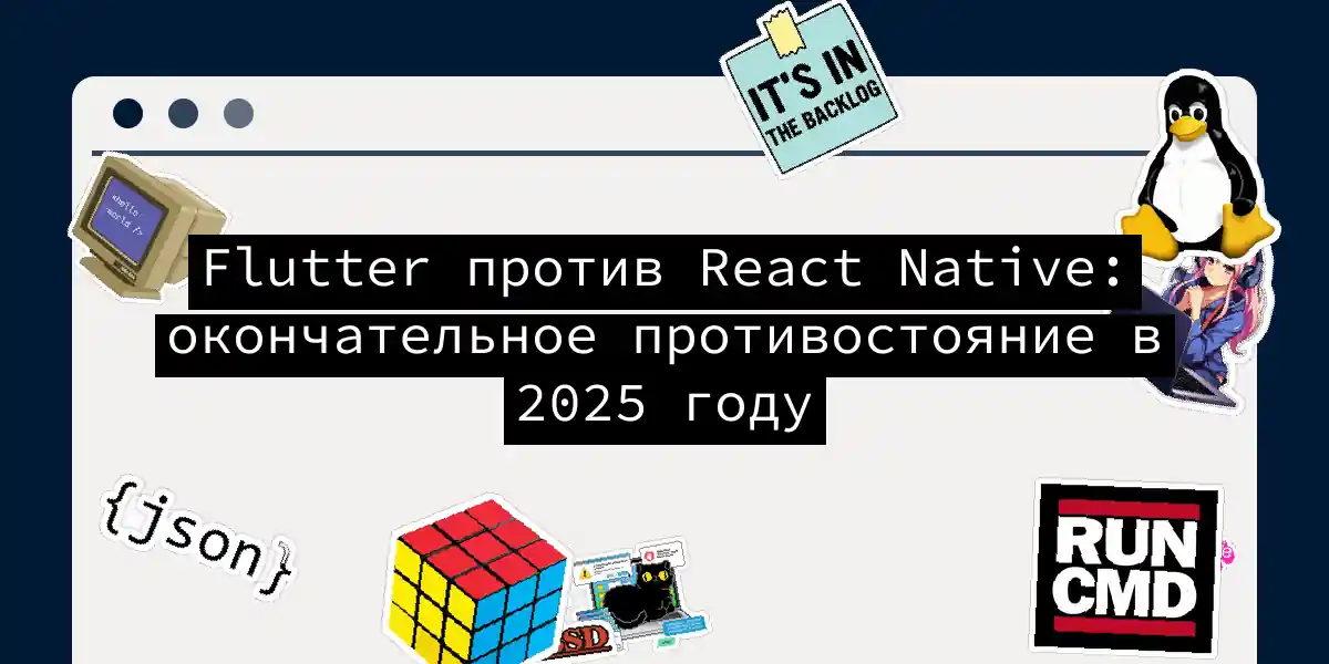 Flutter против React Native: окончательное противостояние в 2025 году