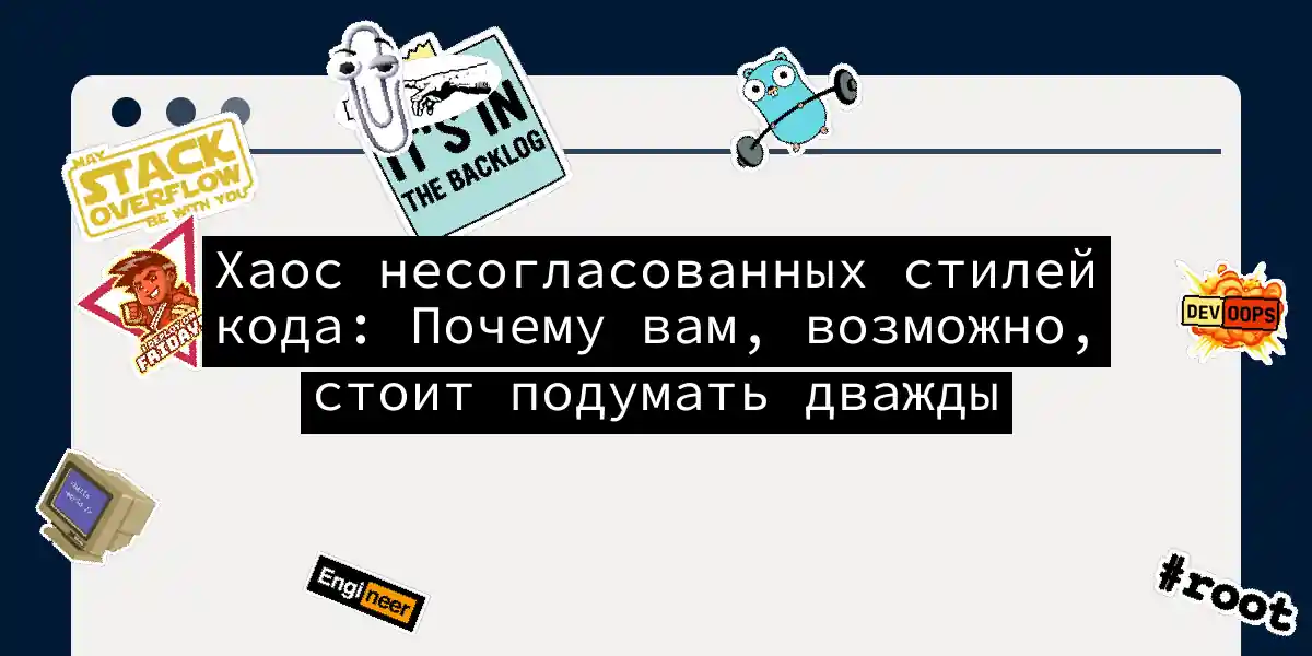 Хаос несогласованных стилей кода: Почему вам, возможно, стоит подумать дважды