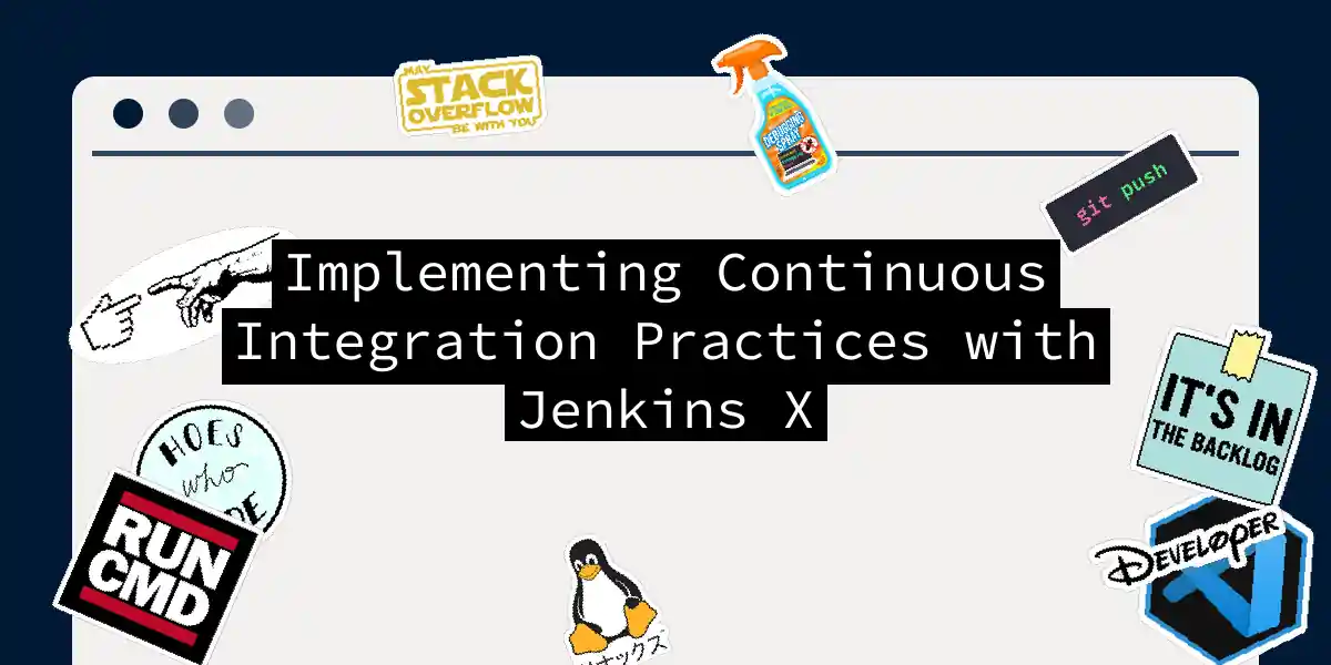 Implementing Continuous Integration Practices with Jenkins X