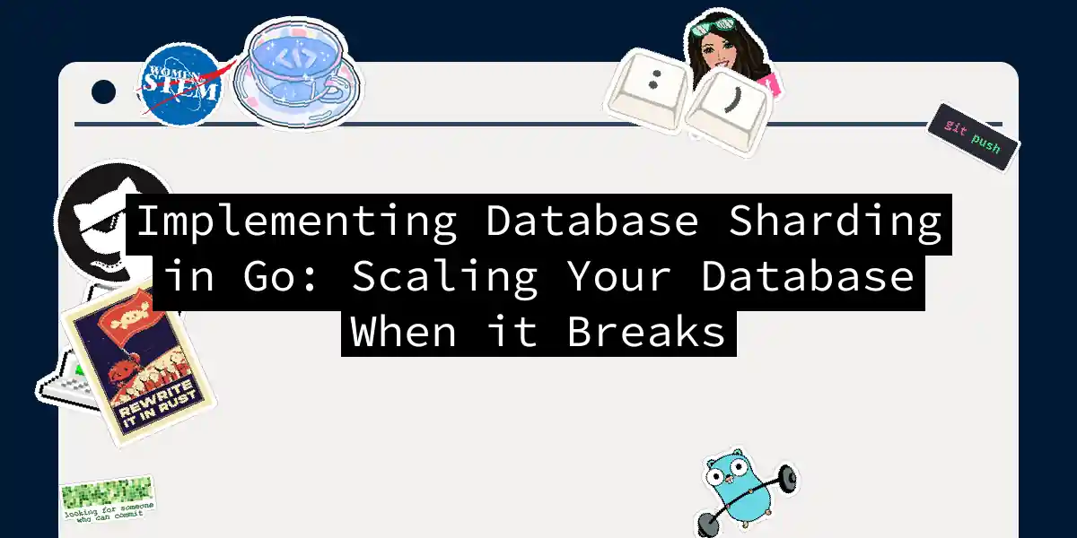 Implementing Database Sharding in Go: Scaling Your Database When it Breaks