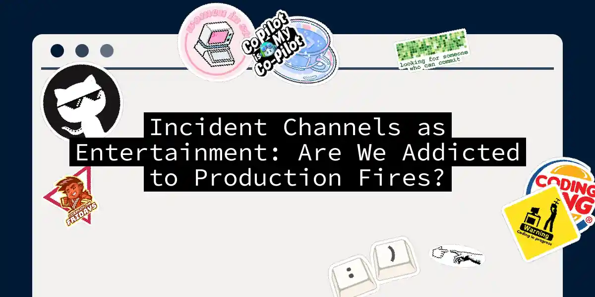 Incident Channels as Entertainment: Are We Addicted to Production Fires?