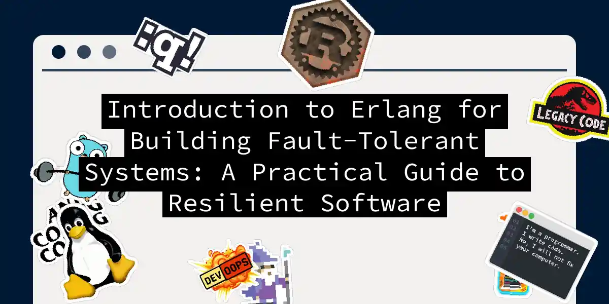 Introduction to Erlang for Building Fault-Tolerant Systems: A Practical Guide to Resilient Software