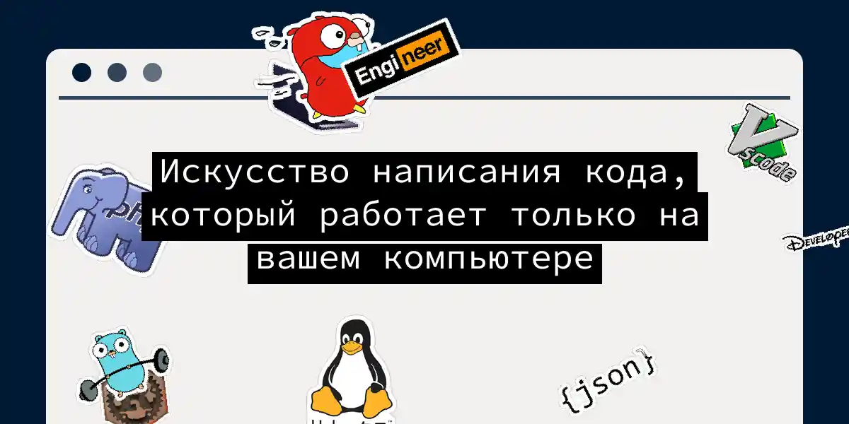 Искусство написания кода, который работает только на вашем компьютере