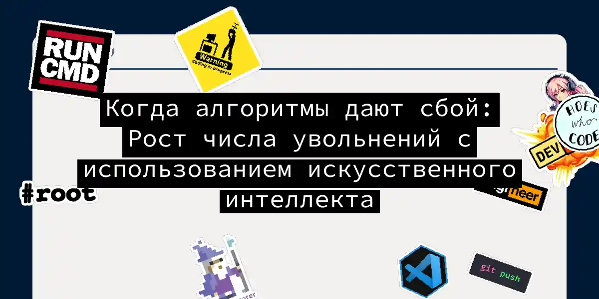 Когда алгоритмы дают сбой: Рост числа увольнений с использованием искусственного интеллекта
