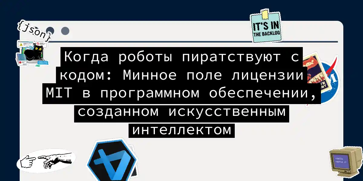Когда роботы пиратствуют с кодом: Минное поле лицензии MIT в программном обеспечении, созданном искусственным интеллектом