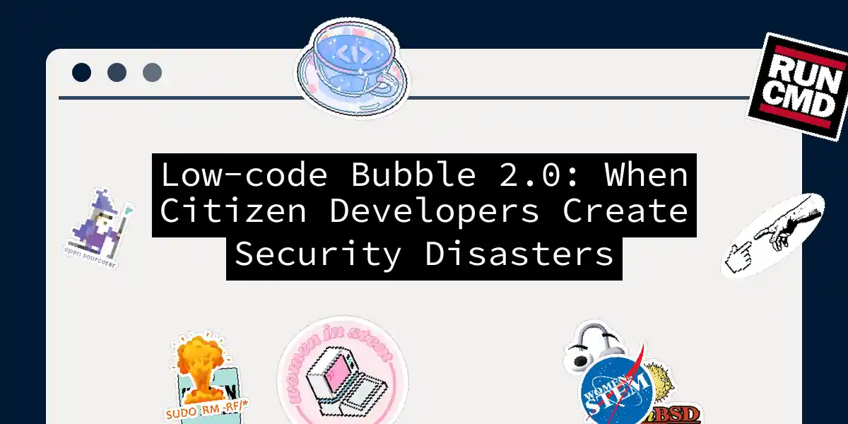 Low-code Bubble 2.0: When Citizen Developers Create Security Disasters