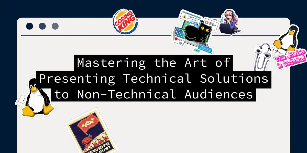 Mastering the Art of Presenting Technical Solutions to Non-Technical Audiences