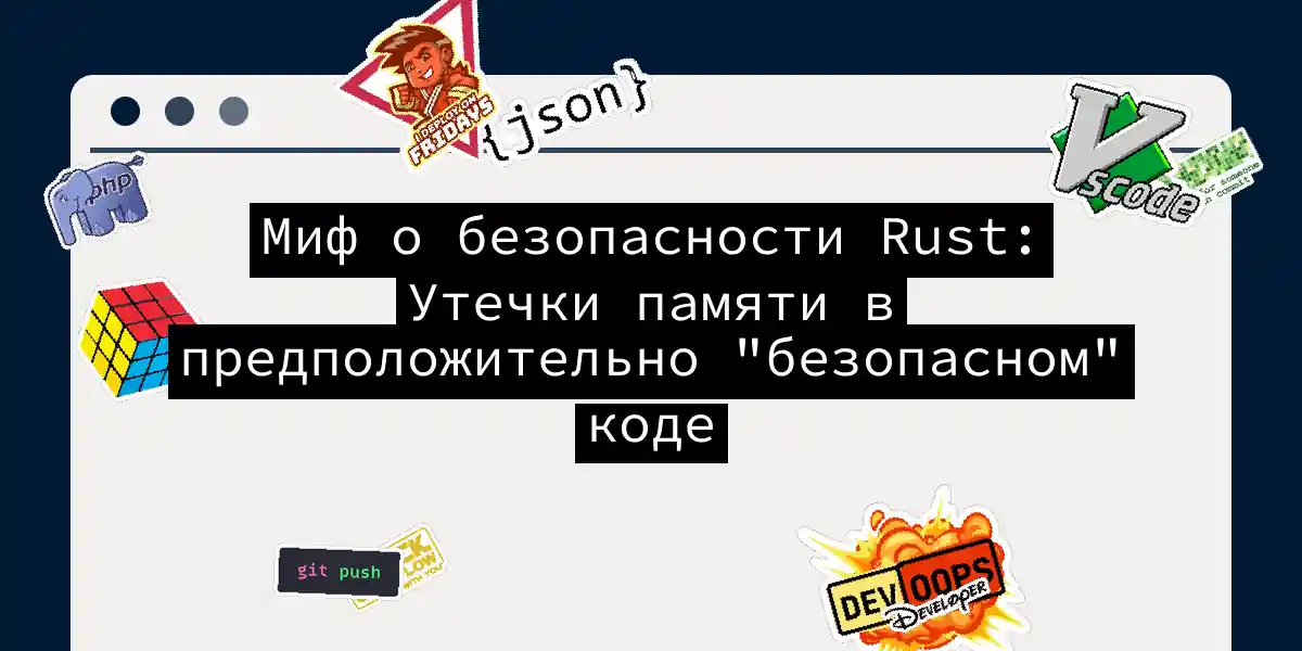 Миф о безопасности Rust: Утечки памяти в предположительно 'безопасном' коде