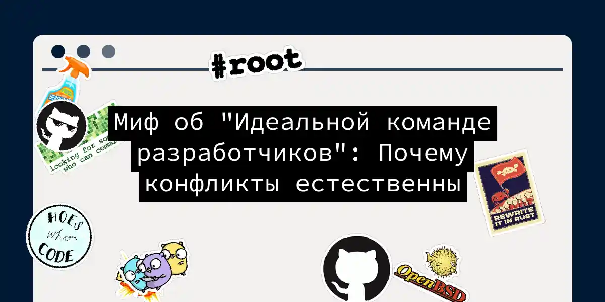 Миф об 'Идеальной команде разработчиков': Почему конфликты естественны