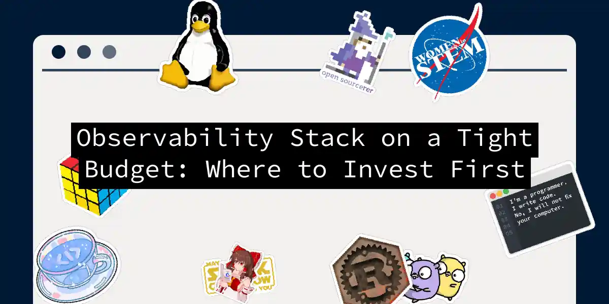 Observability Stack on a Tight Budget: Where to Invest First