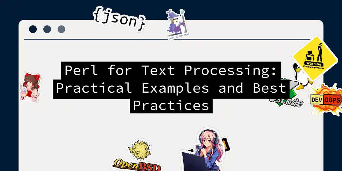 Perl for Text Processing: Practical Examples and Best Practices