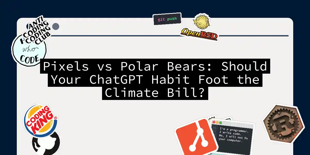 Pixels vs Polar Bears: Should Your ChatGPT Habit Foot the Climate Bill?