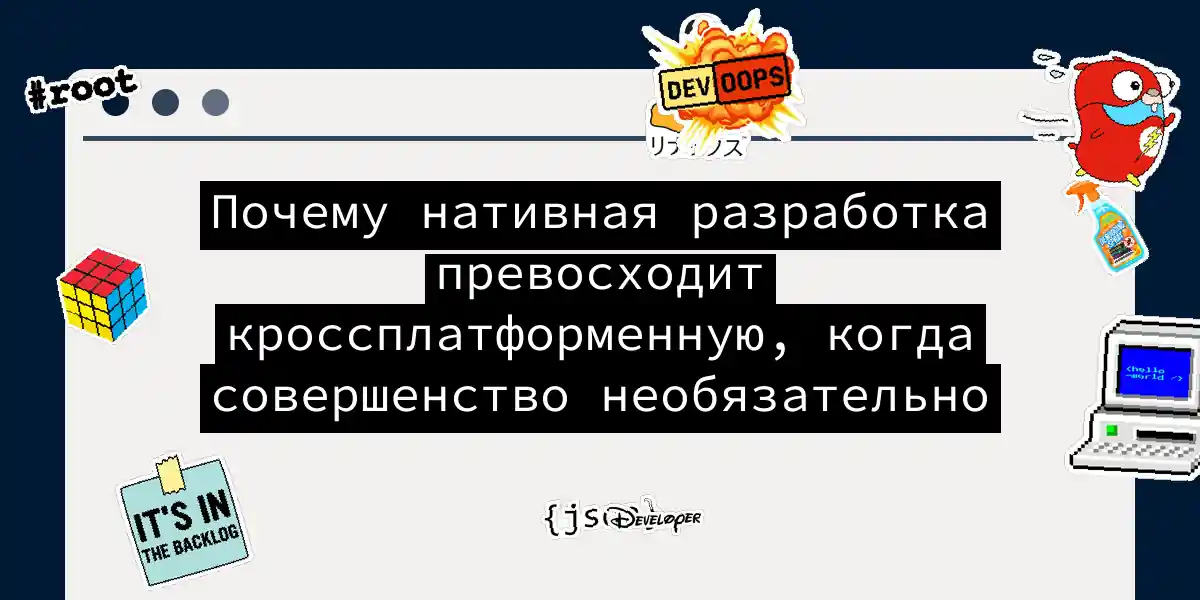 Почему нативная разработка превосходит кроссплатформенную, когда совершенство необязательно
