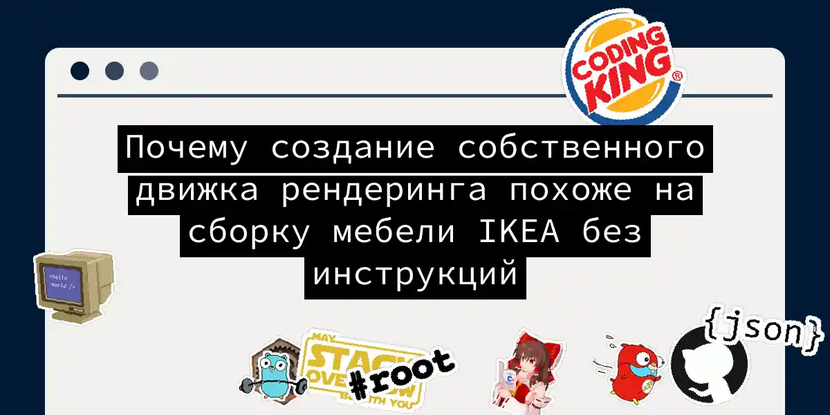 Почему создание собственного движка рендеринга похоже на сборку мебели IKEA без инструкций