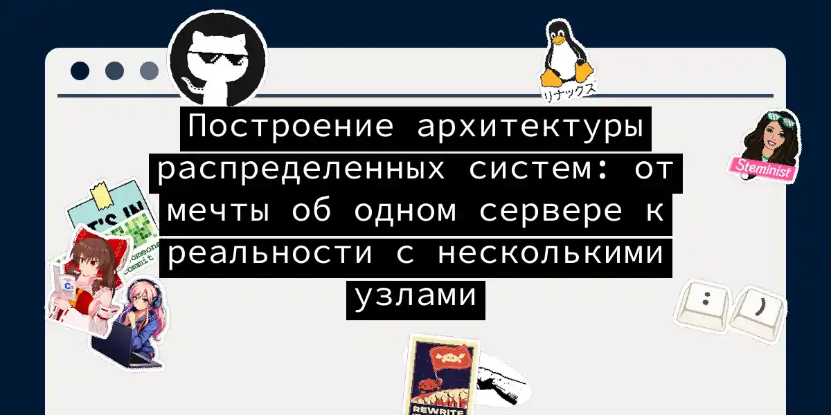 Построение архитектуры распределенных систем: от мечты об одном сервере к реальности с несколькими узлами