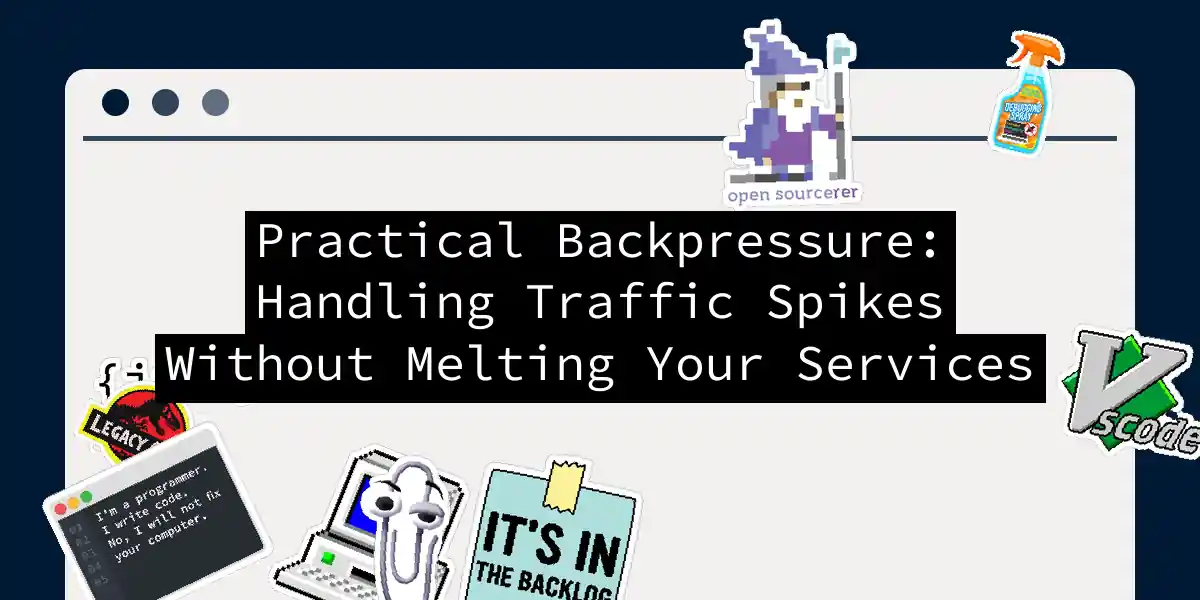 Practical Backpressure: Handling Traffic Spikes Without Melting Your Services