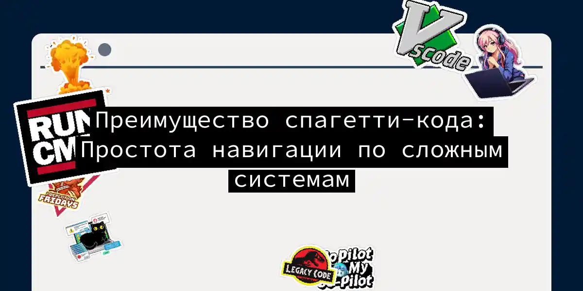 Преимущество спагетти-кода: Простота навигации по сложным системам