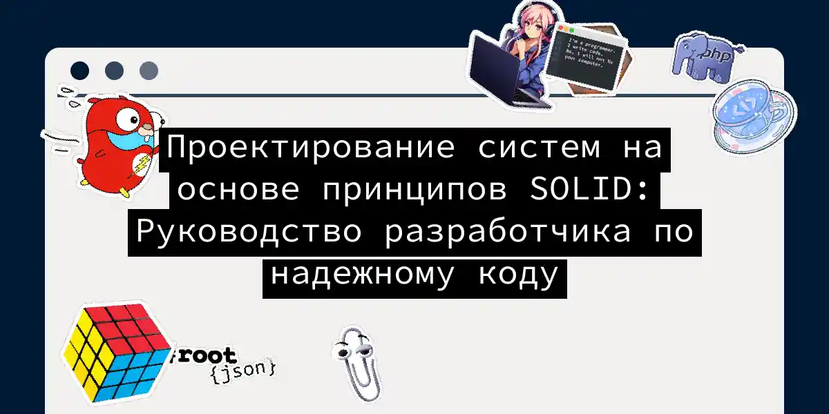 Проектирование систем на основе принципов SOLID: Руководство разработчика по надежному коду