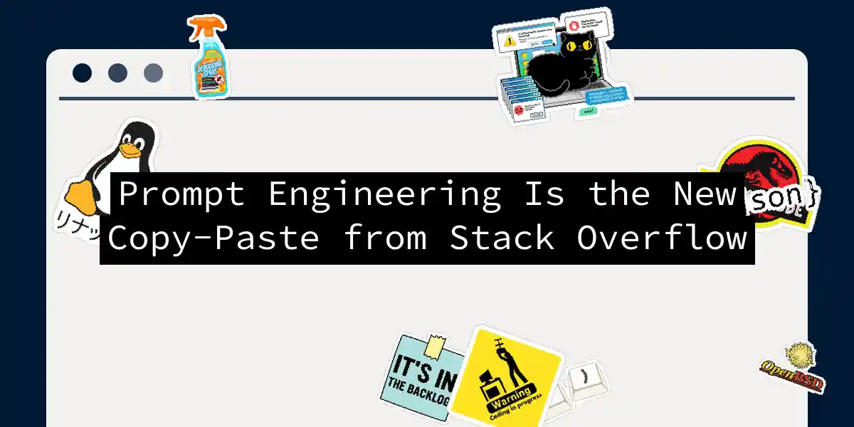 Prompt Engineering Is the New Copy-Paste from Stack Overflow