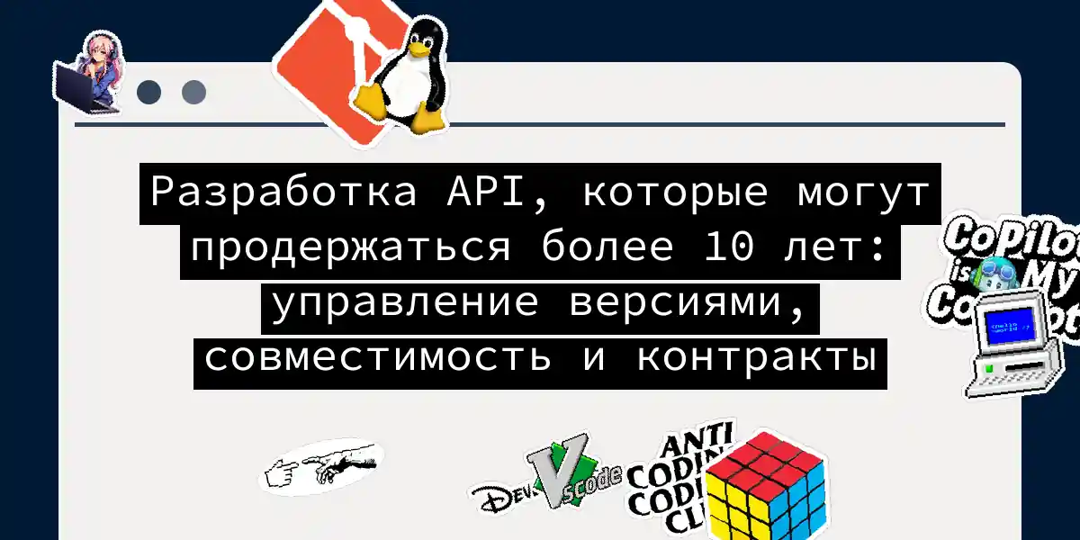 Разработка API, которые могут продержаться более 10 лет: управление версиями, совместимость и контракты