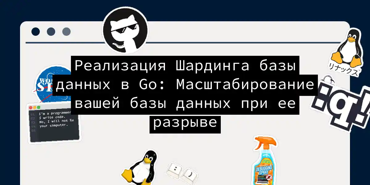 Реализация Шардинга базы данных в Go: Масштабирование вашей базы данных при ее разрыве