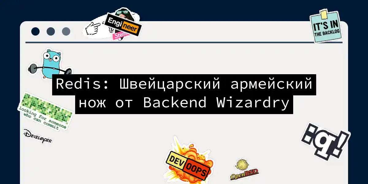 Redis: Швейцарский армейский нож от Backend Wizardry