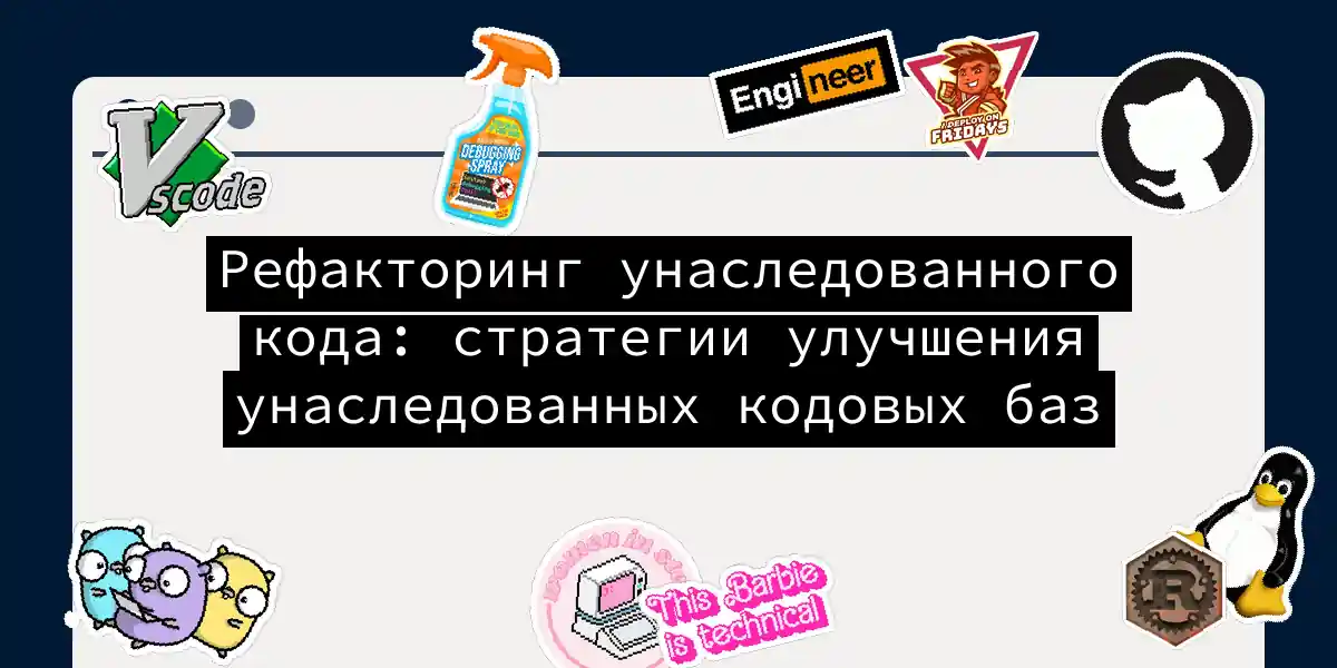 Рефакторинг унаследованного кода: стратегии улучшения унаследованных кодовых баз