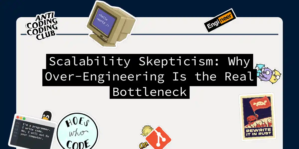 Scalability Skepticism: Why Over-Engineering Is the Real Bottleneck