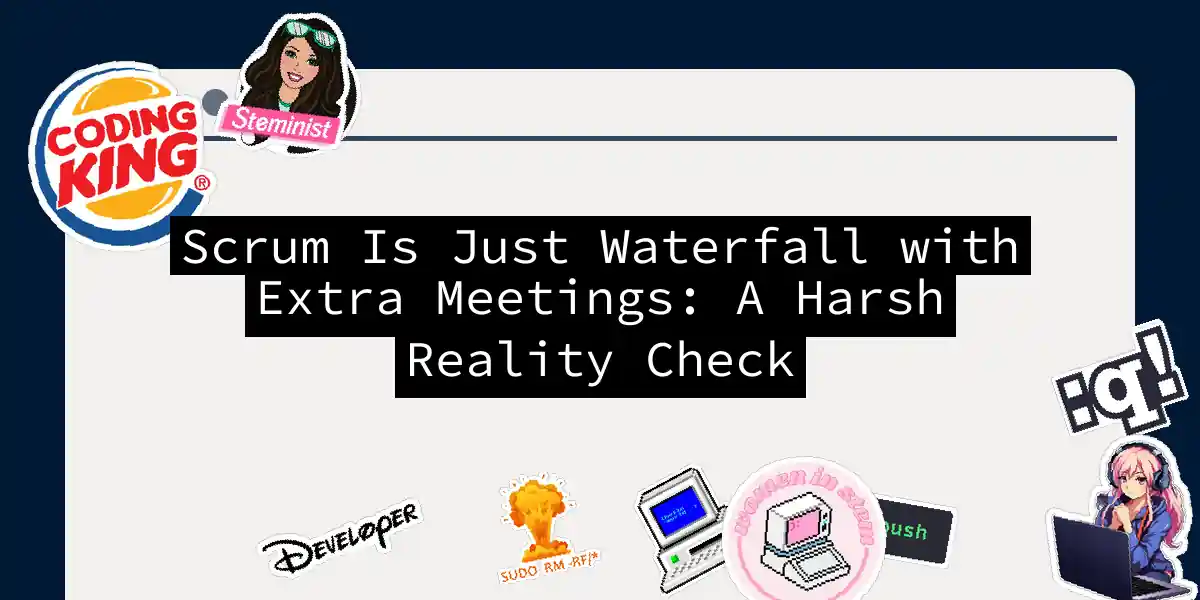 Scrum Is Just Waterfall with Extra Meetings: A Harsh Reality Check